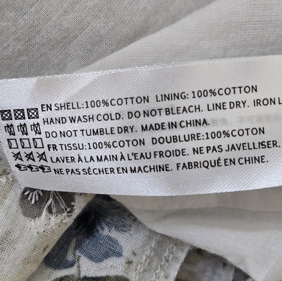 EN SAISON White Eliza Floral Print Tiered Midi-Dress size Medium - Picture 15 of 16